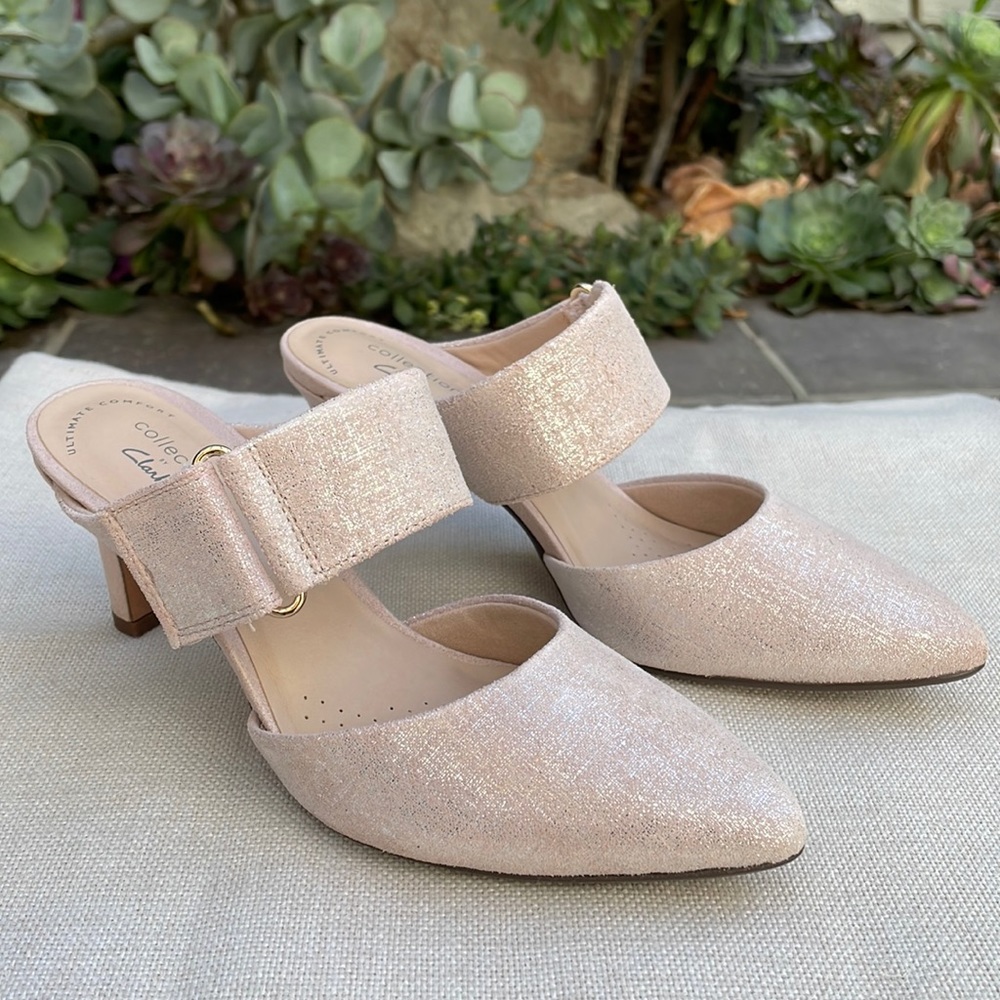 Clark’s Ileana Daisy Sparkly Pumps Shoes 6